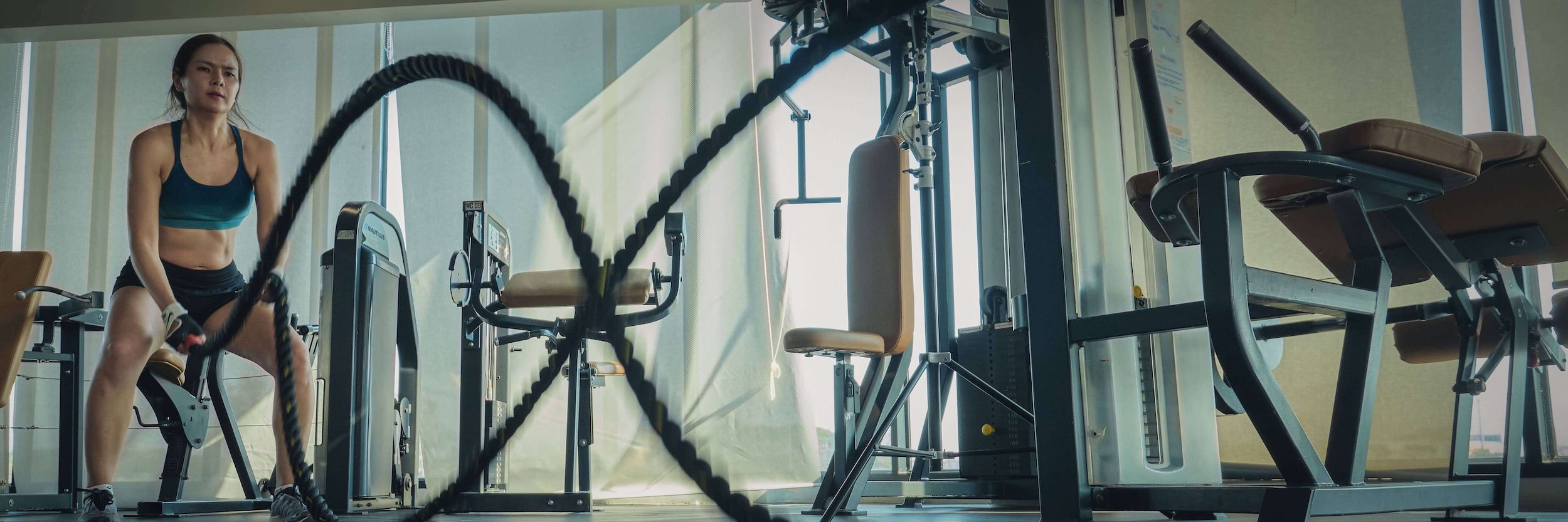 Woman performing a rope working