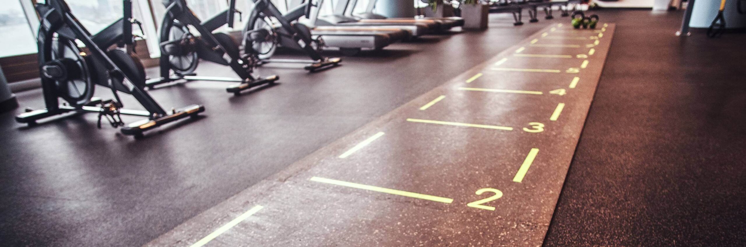 Flooring option at high-end gym